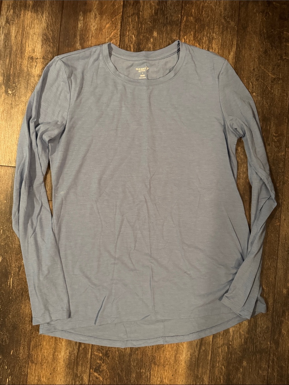 Old Navy Light Blue Long Sleeve Crewneck Tee